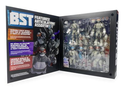 Teenage Mutant Ninja Turtles BST AXN Comic Book Series Black & White 4-Figure Set (SDCC 2023 Exclusive)