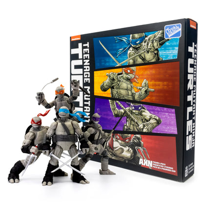 Teenage Mutant Ninja Turtles BST AXN Comic Book Series Black & White 4-Figure Set (SDCC 2023 Exclusive)