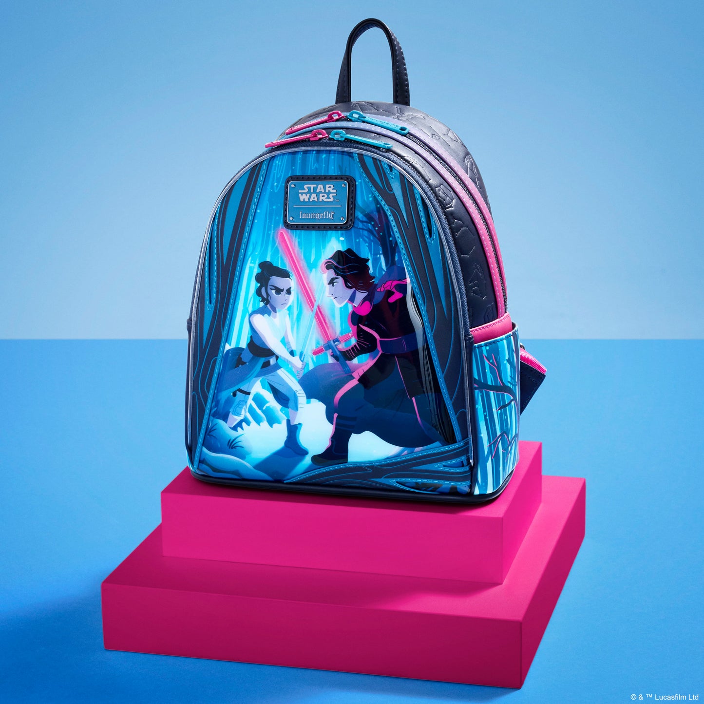 Star Wars The Force Awakens Rey & Kylo Light-Up Mini Backpack