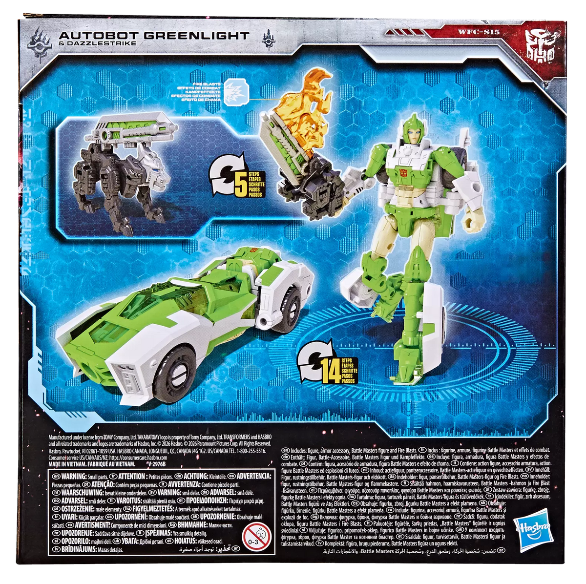 Transformers War for Cybertron: Siege Deluxe Class Autobot Greenlight with Dazzlestrike