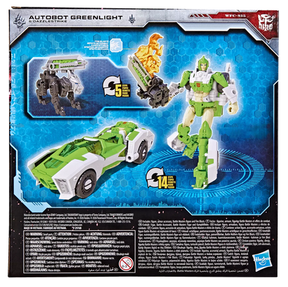 Transformers War for Cybertron: Siege Deluxe Class Autobot Greenlight with Dazzlestrike