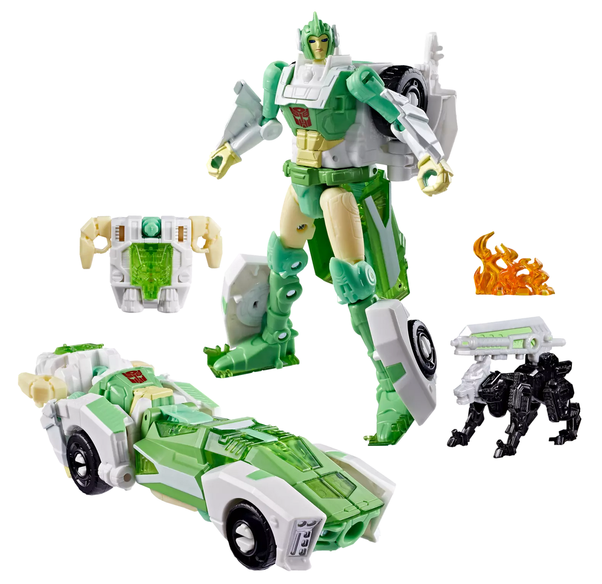 Transformers War for Cybertron: Siege Deluxe Class Autobot Greenlight with Dazzlestrike