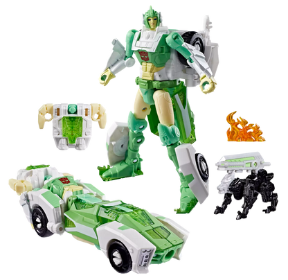 Transformers War for Cybertron: Siege Deluxe Class Autobot Greenlight with Dazzlestrike