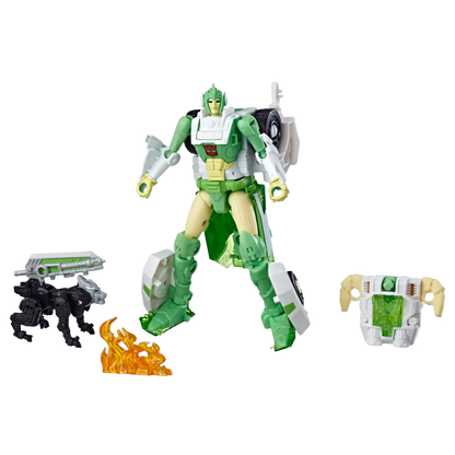 Transformers War for Cybertron: Siege Deluxe Class Autobot Greenlight with Dazzlestrike