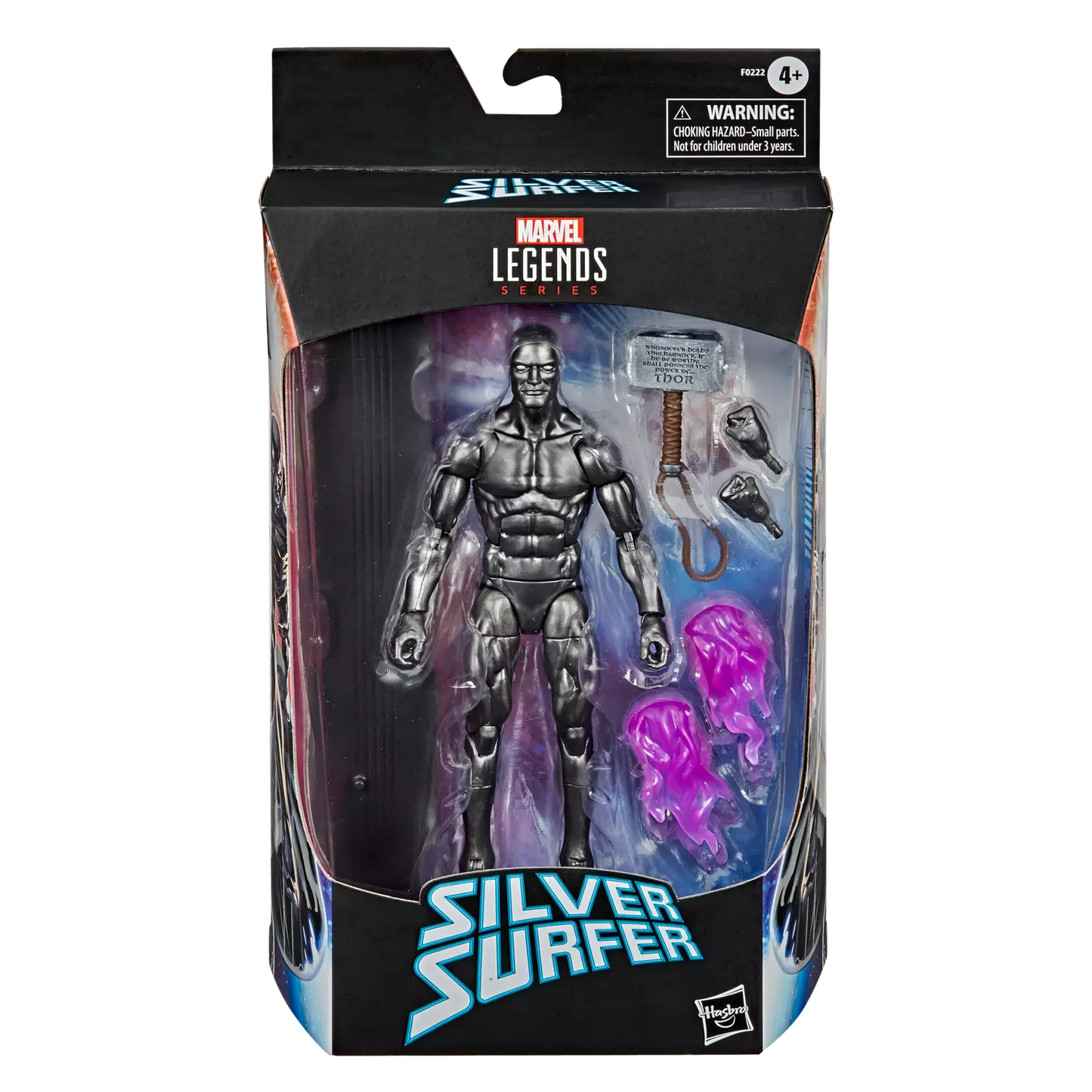 Marvel Legends Series Silver Surfer with Mjolnir (Obsidian Surfer)