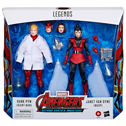 Marvel Legends Series Hank Pym (Giant-Man) & Janet van Dyne (Wasp) 2-Pack