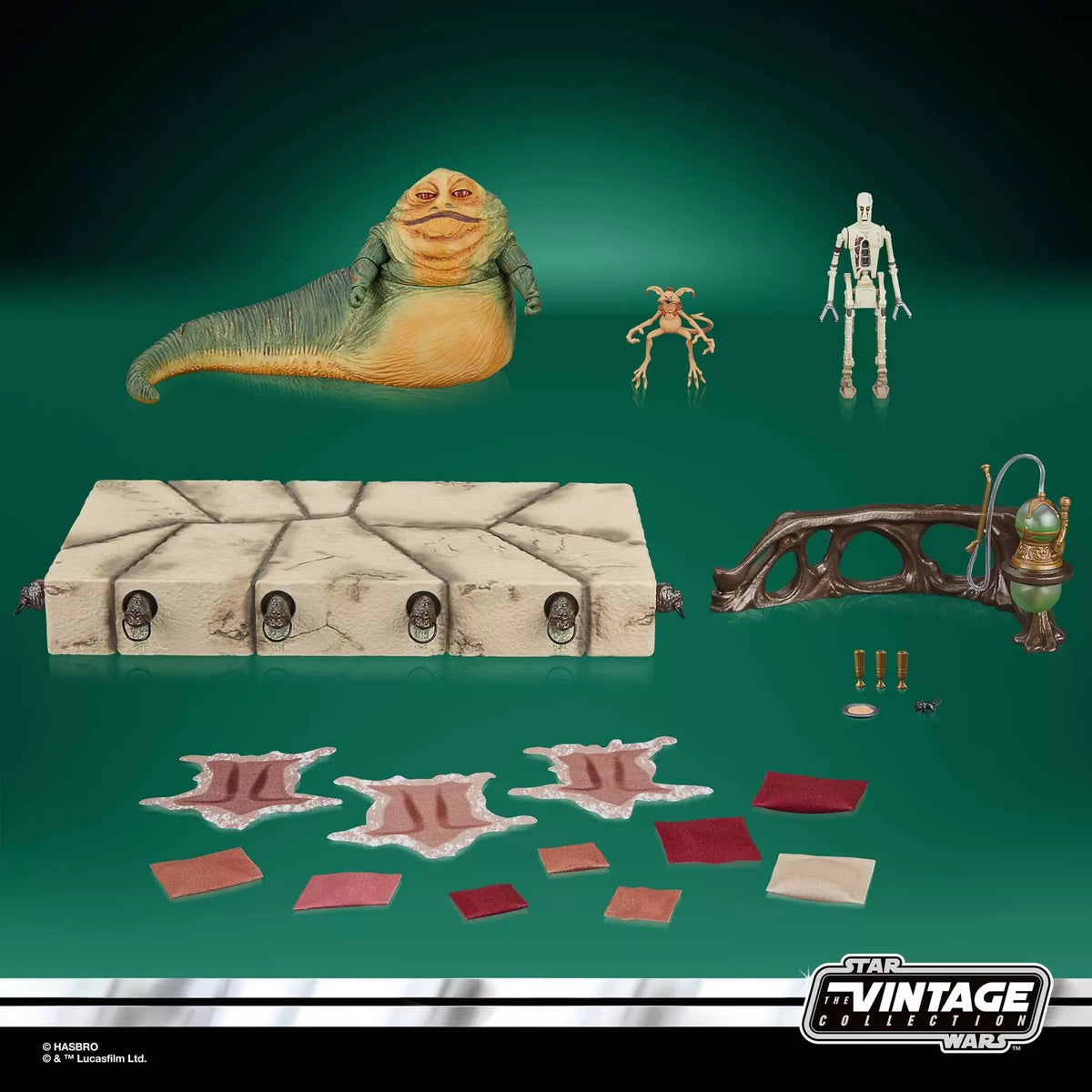 Sw Hutt Star Wars The Vintage Collection Jabba the Hutt Action Playset – Figure ...