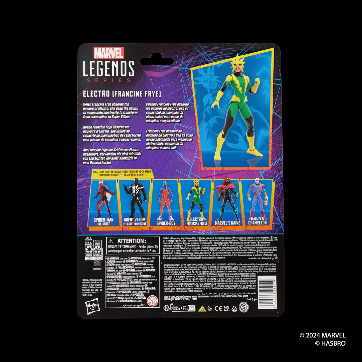 Marvel Legends Series Electro (Francine Frye) [Spider-Man Retro Cardback]