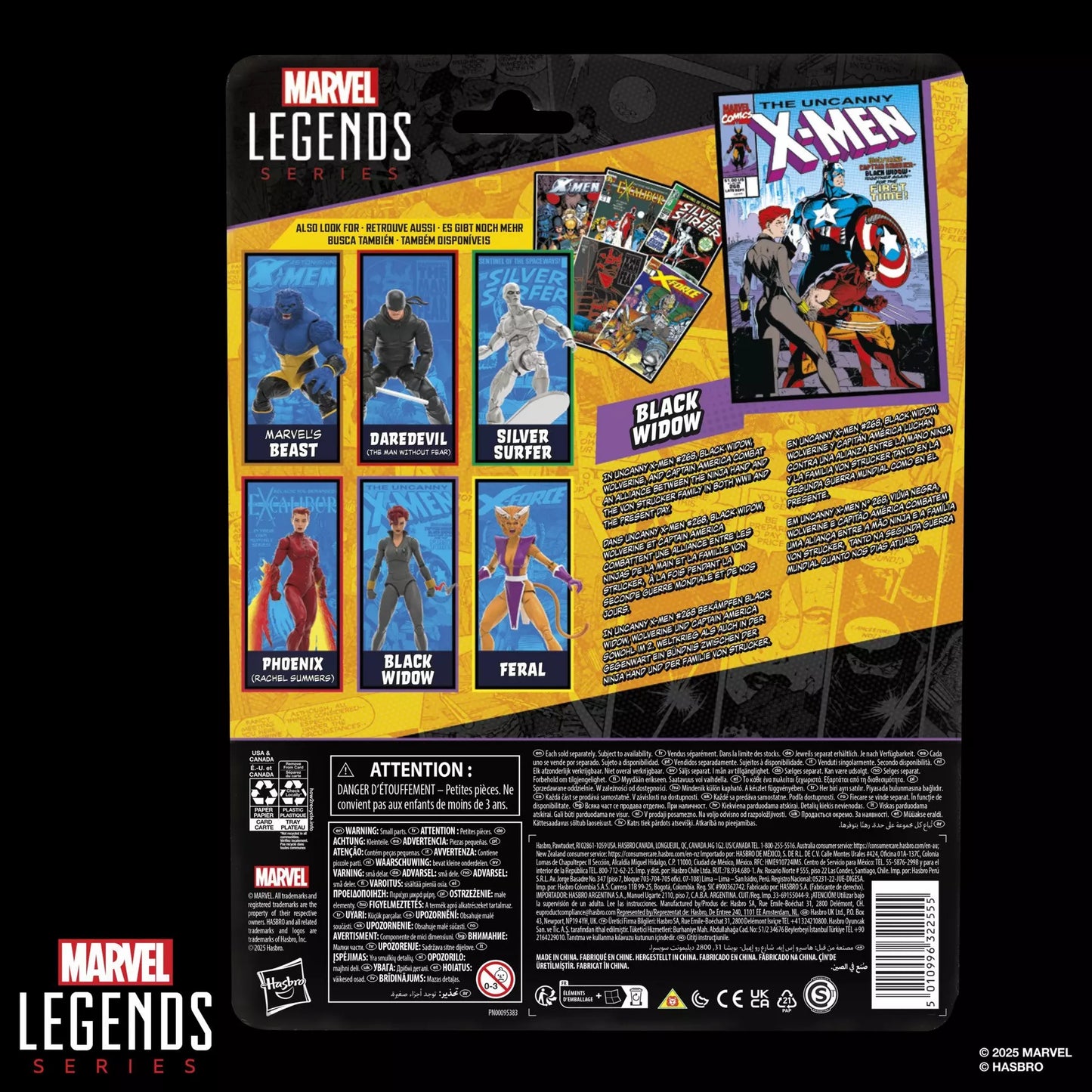 Marvel Legends Series Black Widow [Retro Cardback]