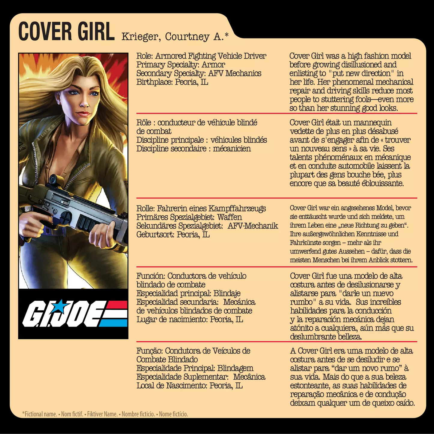 G.I. Joe Classified Series Courtney “Cover Girl” Krieger [Retro Cardback]