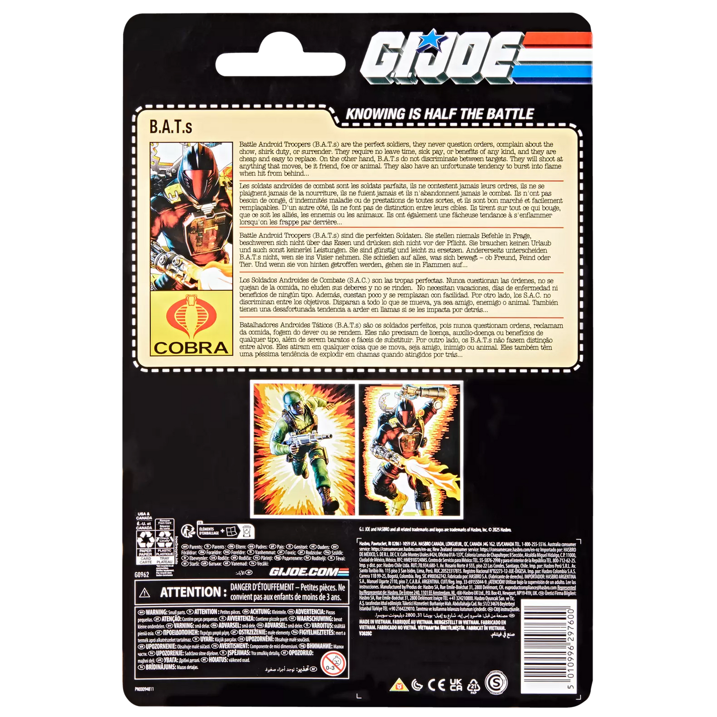 G.I. Joe Classified Series B.A.T. (Battle Android Trooper) [Retro Cardback]
