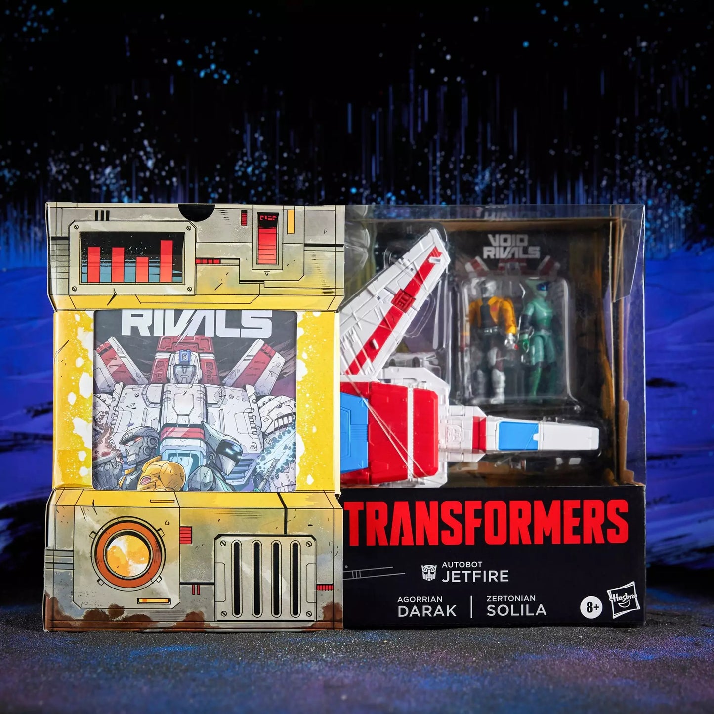 Transformers Void Rivals Autobot Jetfire, Zertonian Solila, and Agorrian Darak (Convention Exclusive)
