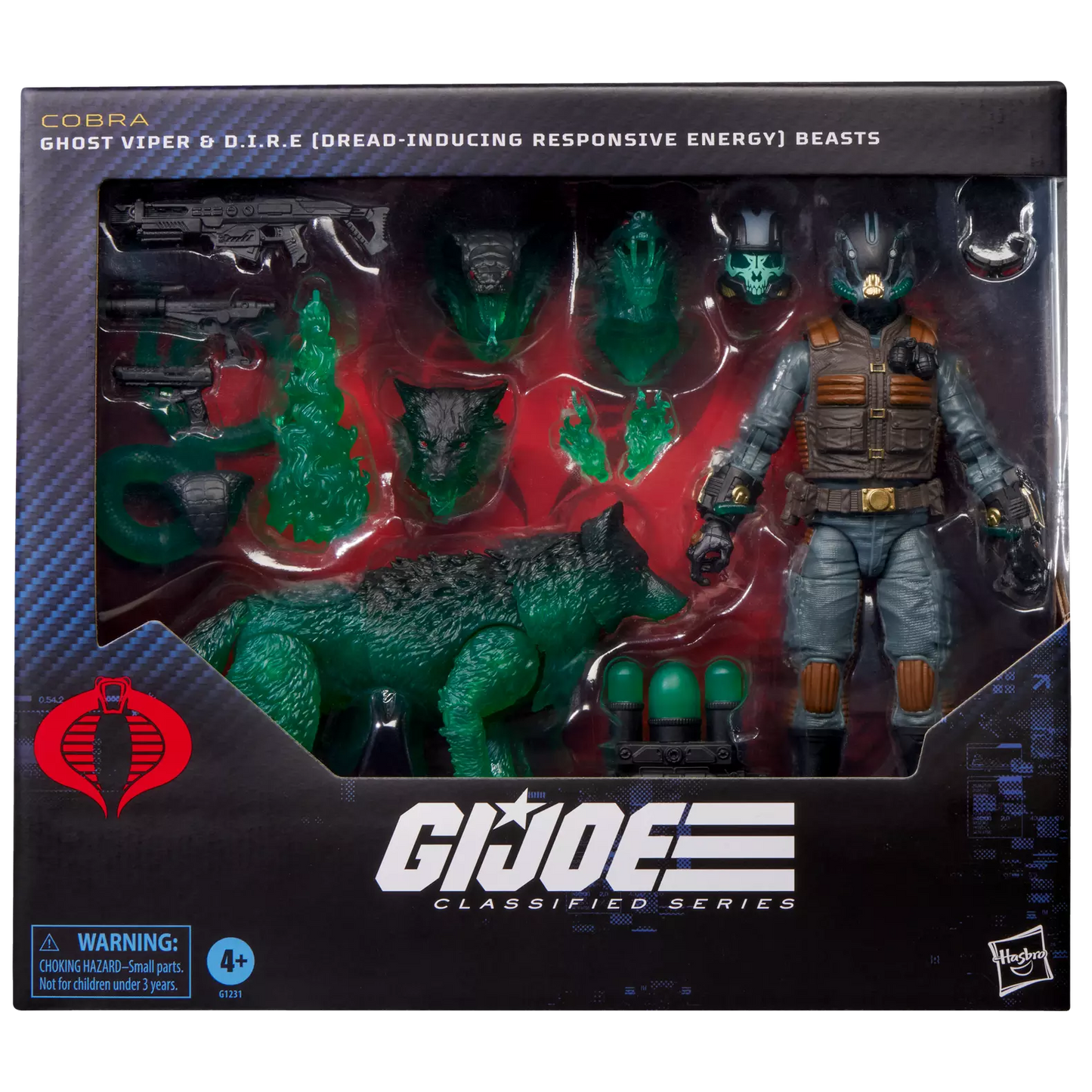 G.I. Joe Classified Series #170, Ghost Viper & D.I.R.E. (Dread-Inducing Responsive Energy) Beasts