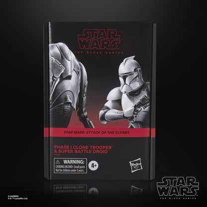 Star Wars The Black Series Phase I Clone Trooper & Super Battle Droid [AotC]