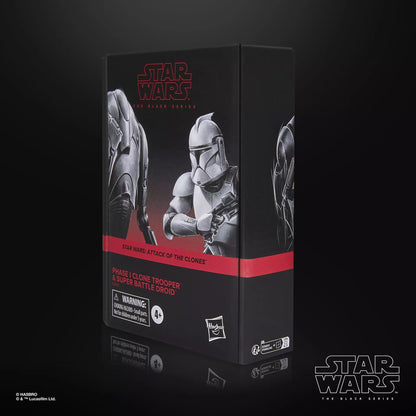 Star Wars The Black Series Phase I Clone Trooper & Super Battle Droid [AotC]