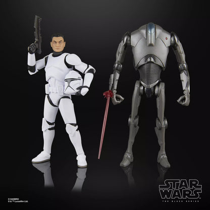 Star Wars The Black Series Phase I Clone Trooper & Super Battle Droid [AotC]