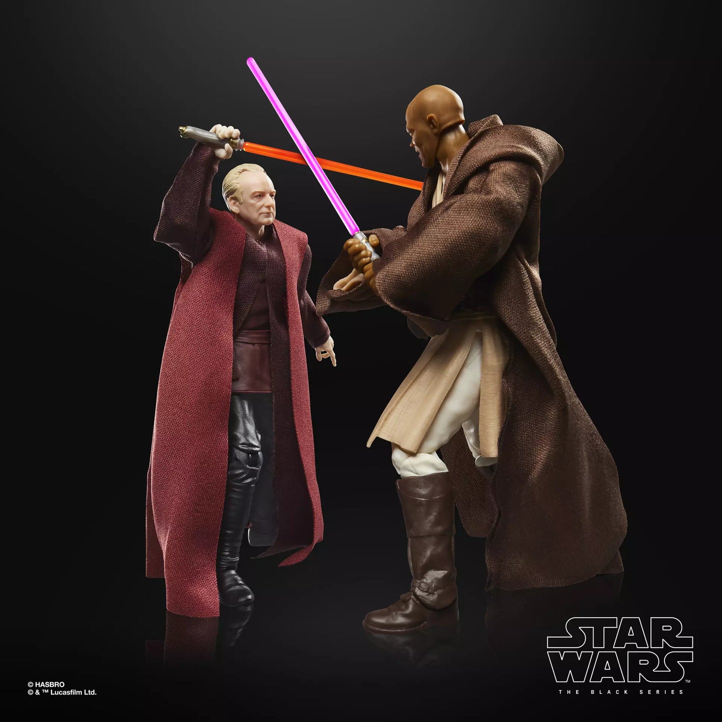 Star Wars The Black Series Mace Windu & Darth Sidious [RotS]