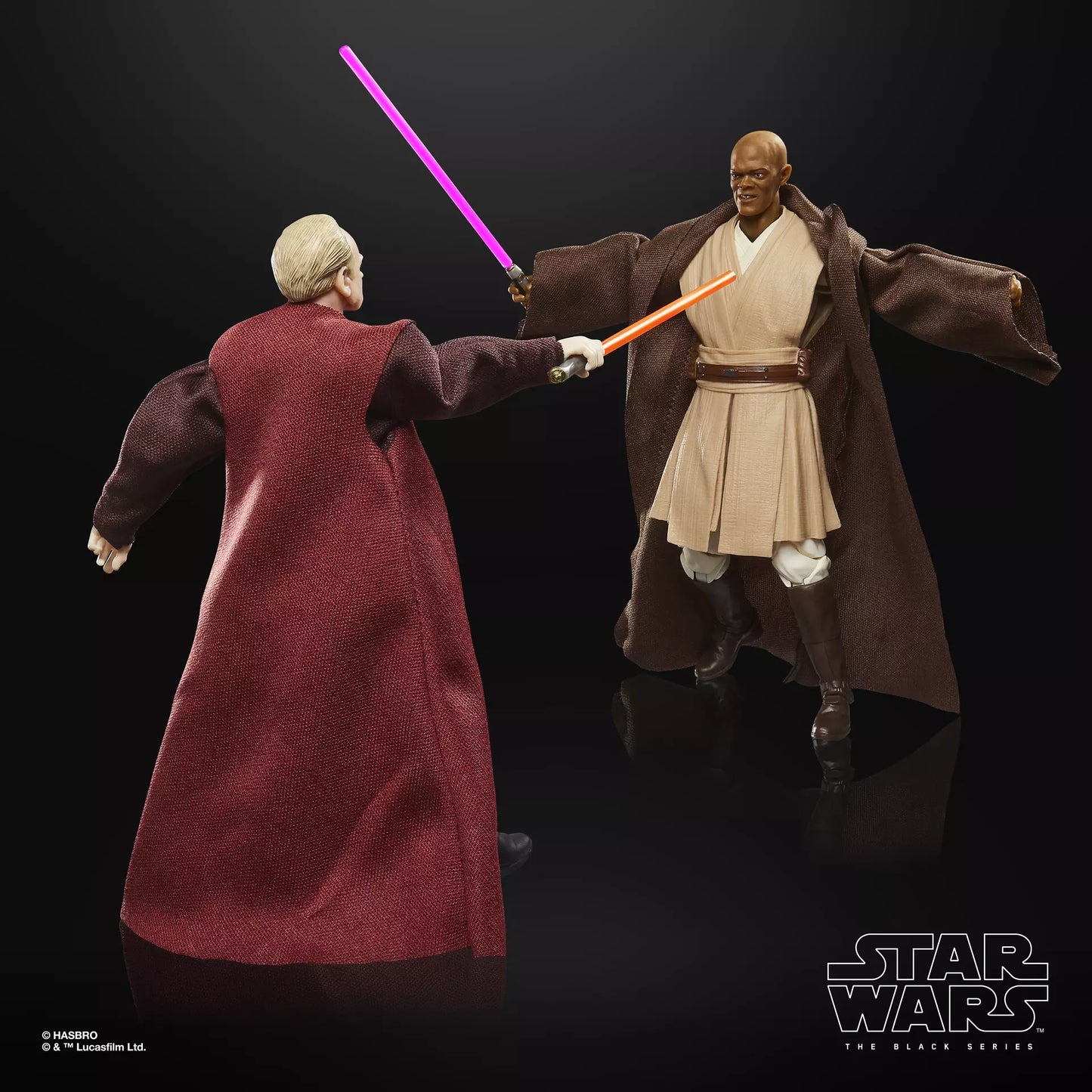 Star Wars The Black Series Mace Windu & Darth Sidious [RotS]