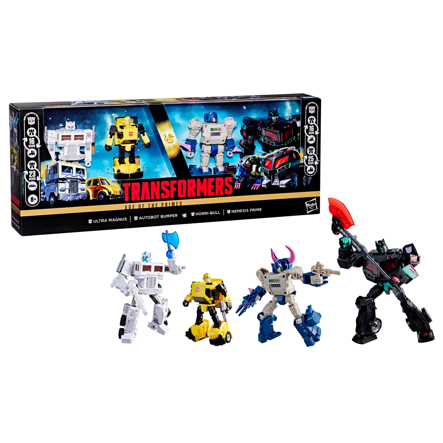 Transformers Age of the Primes 4-Pack (Ultra Magnus, Autobot Bumper, Horri-Bull, Nemesis Prime)