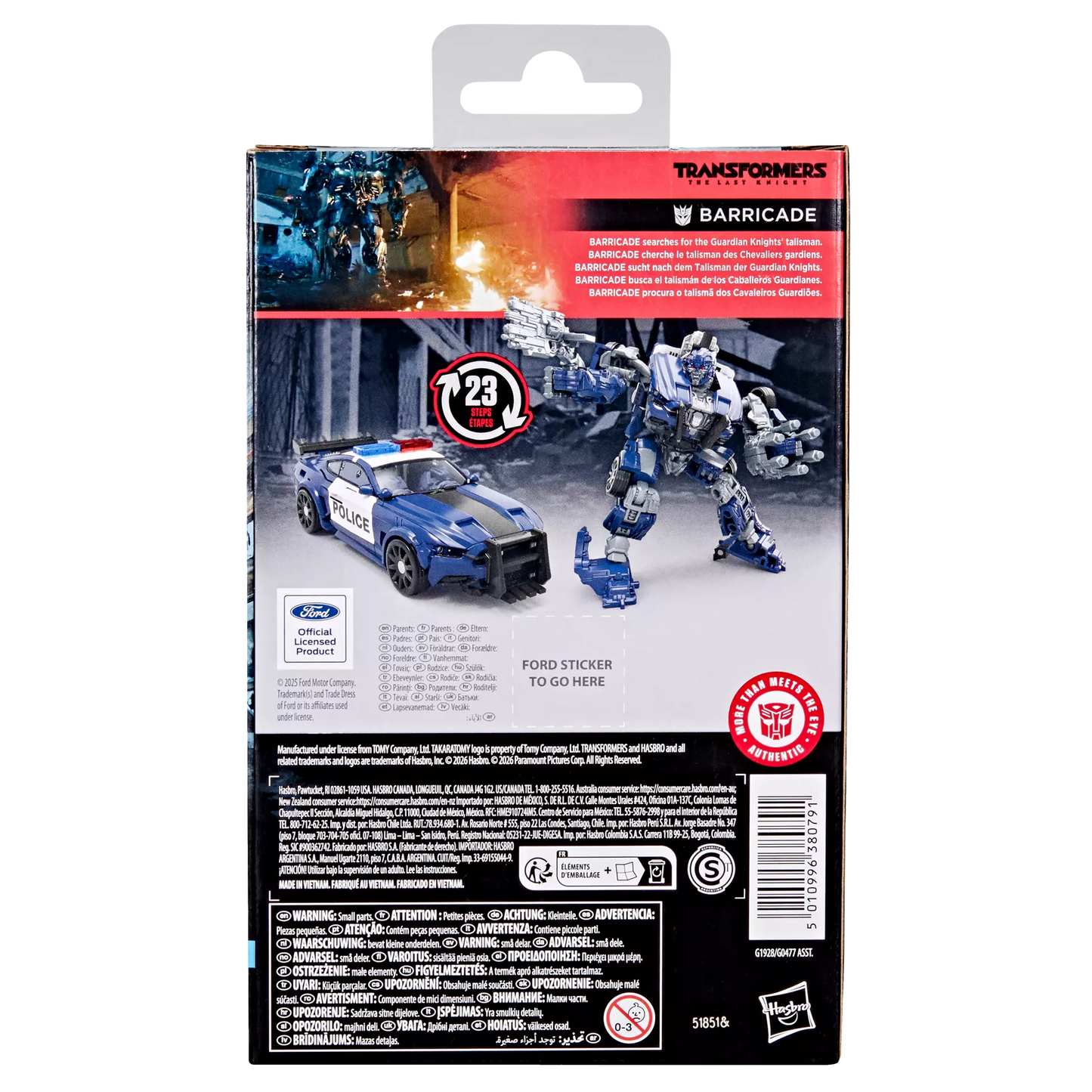 Transformers Studio Series Deluxe Class Barricade [The Last Knight]