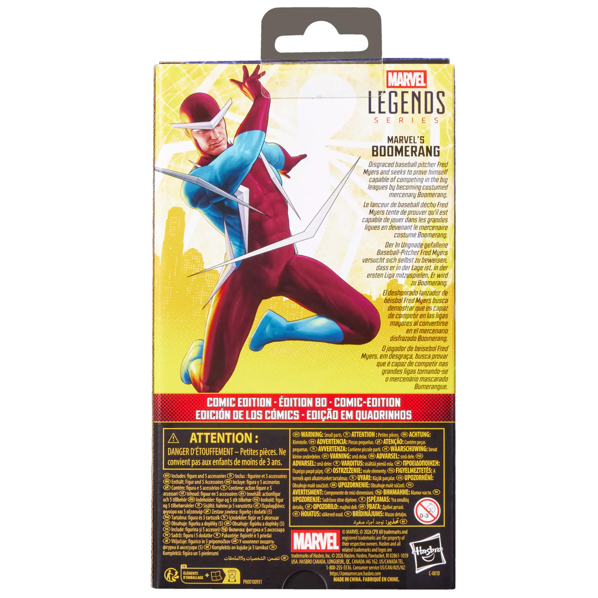 Marvel Legends Series Marvel's Boomerang (Comic Version)