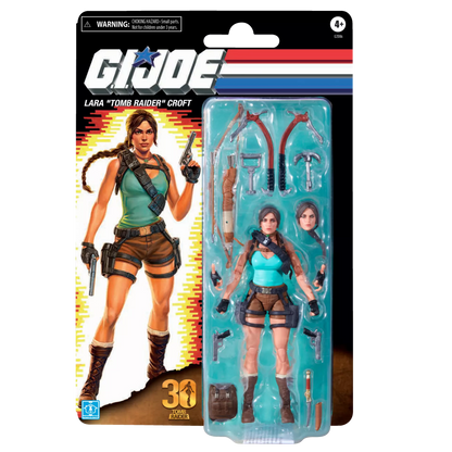 G.I. Joe Classified Series Collaborative Lara "Tomb Raider" Croft [Retro Cardback]