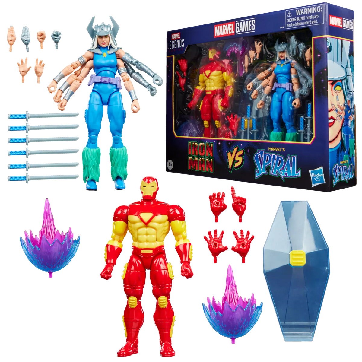 Marvel Legends Series Iron Man vs Marvel's Spiral [Marvel Games]