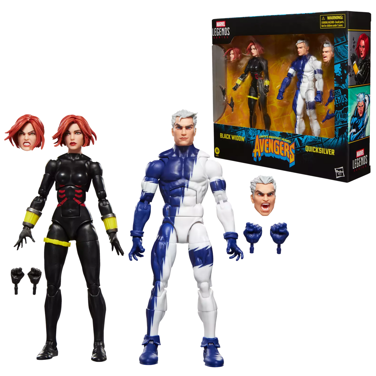 Marvel Legends Series Avengers Black Widow and Quicksilver