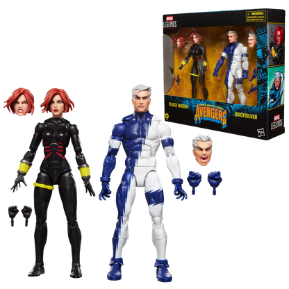 Marvel Legends Series Avengers Black Widow and Quicksilver