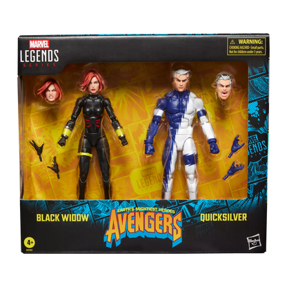 Marvel Legends Series Avengers Black Widow and Quicksilver
