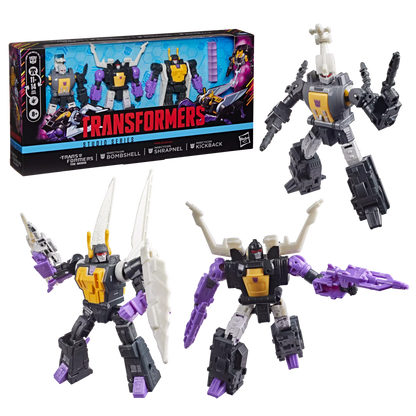 Transformers Studio Series MTMTE Collection Insecticon Bombshell, Insecticon Shrapnel, & Insecticon Kickback [Transformers: The Movie]