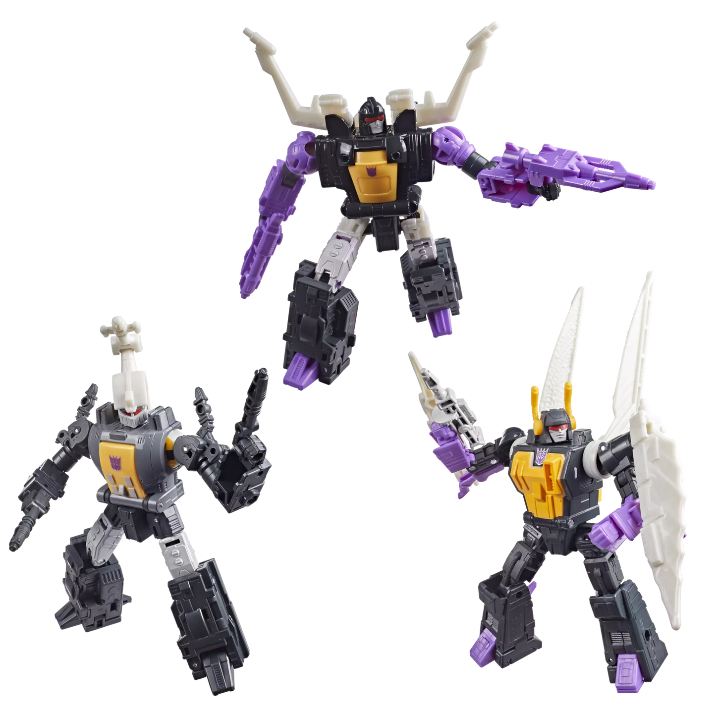 Transformers Studio Series MTMTE Collection Insecticon Bombshell, Insecticon Shrapnel, & Insecticon Kickback [Transformers: The Movie]