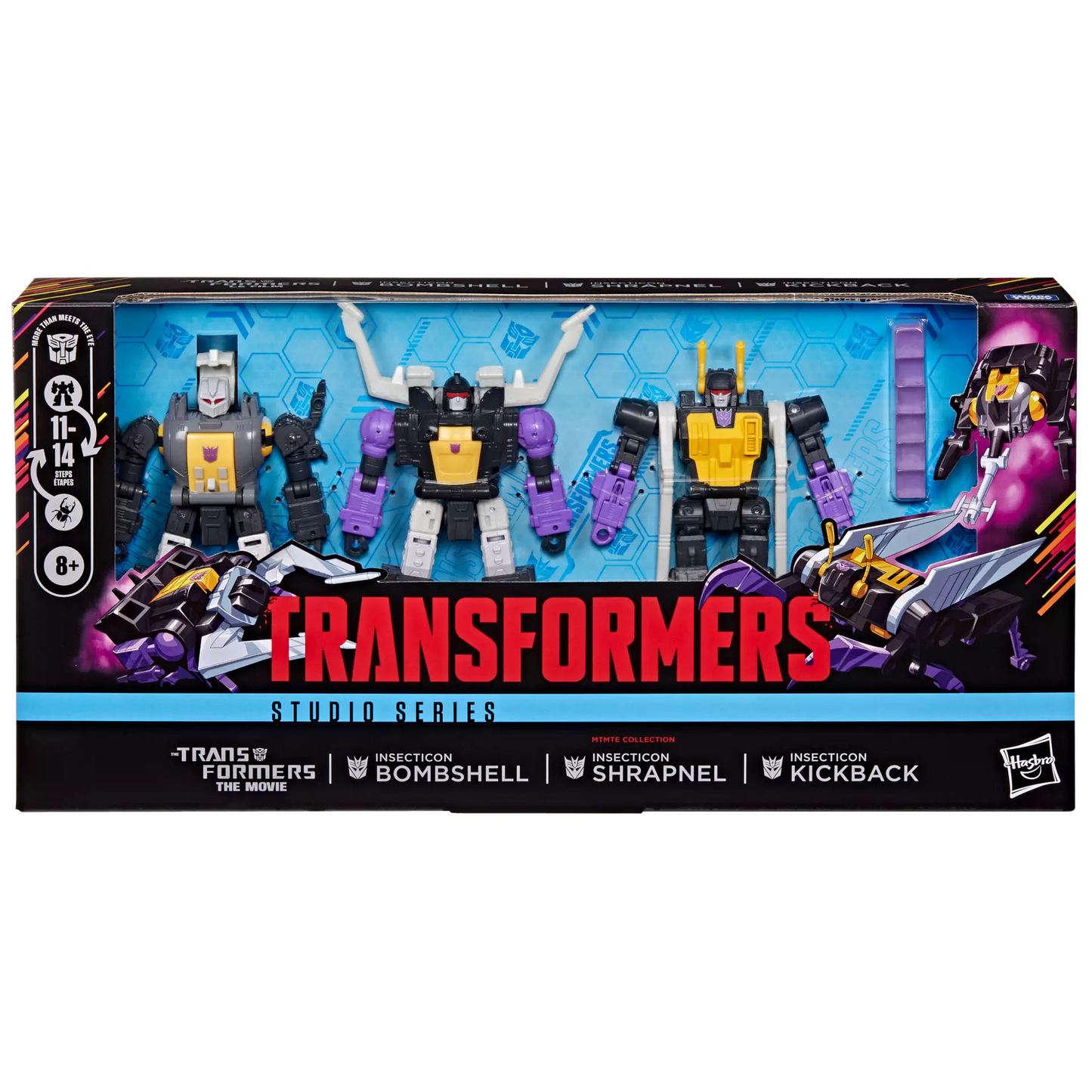 Transformers Studio Series MTMTE Collection Insecticon Bombshell, Insecticon Shrapnel, & Insecticon Kickback [Transformers: The Movie]