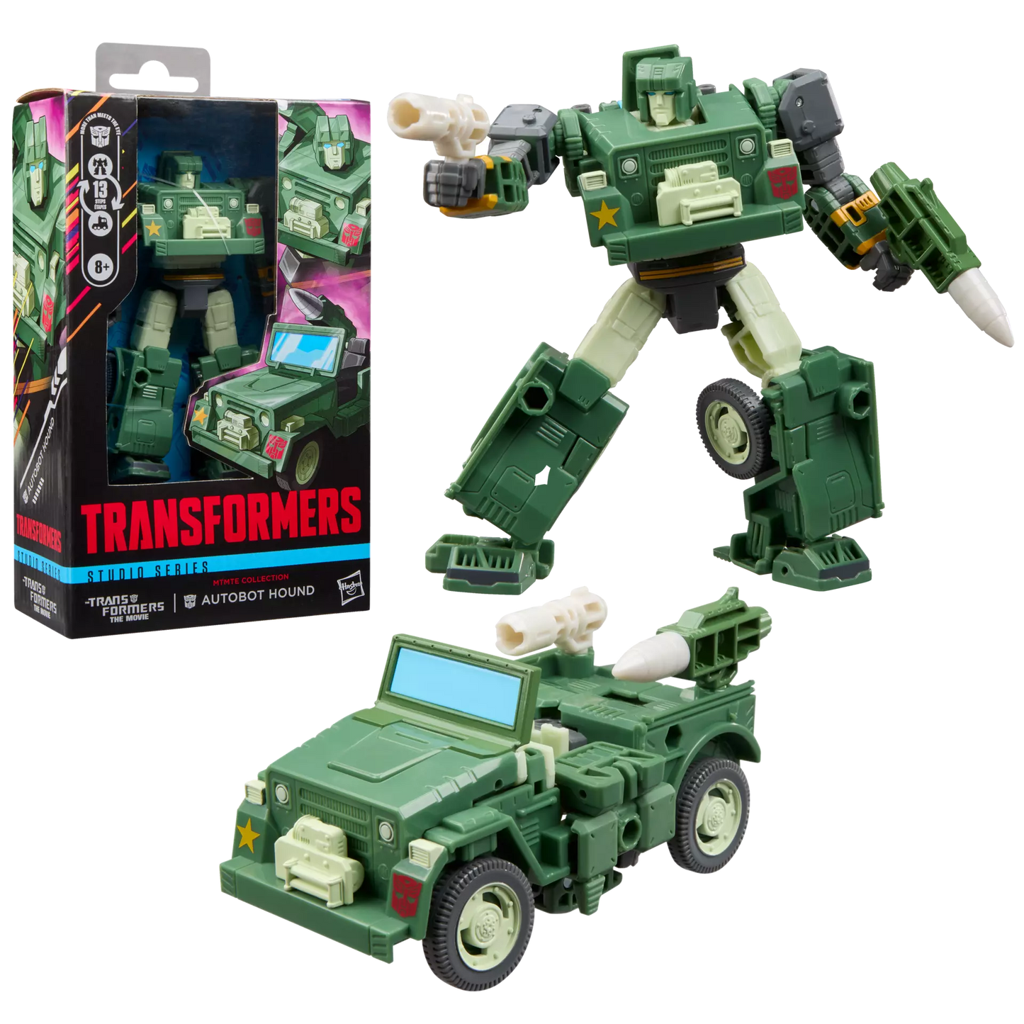 Transformers Studio Series MTMTE Collection Deluxe Class Autobot Hound [Transformers: The Movie]