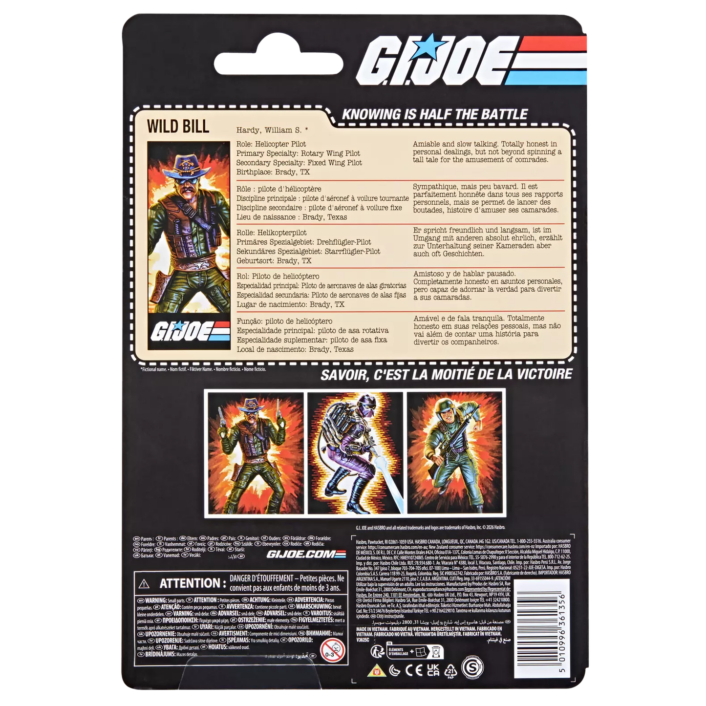 G.I. Joe Classified Series William "Wild Bill" Hardy [Retro Cardback]