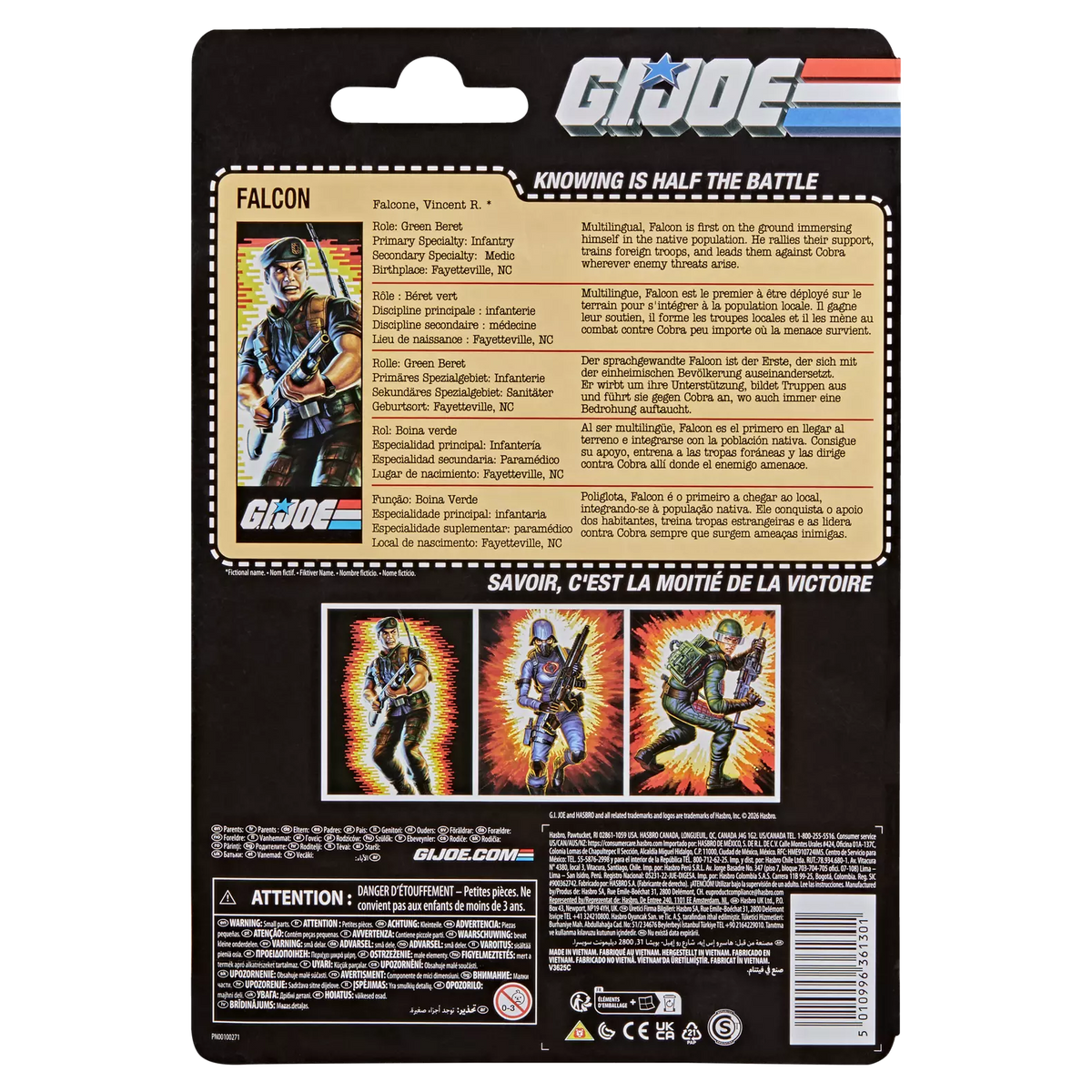 G.I. Joe Classified Series Vincent R. “Falcon” Falcone [Retro Cardback]