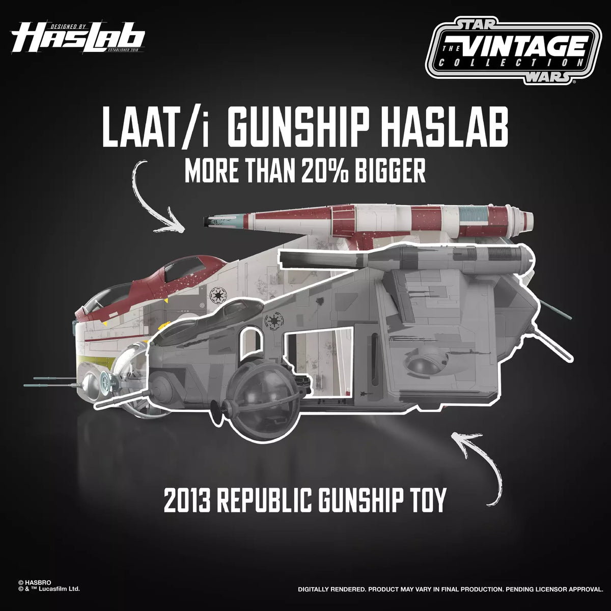 Star Wars The Vintage Collection LAAT/i Republic Gunship (HasLab Exclusive)