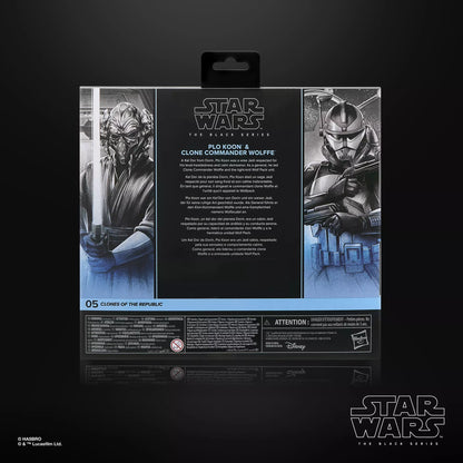 Star Wars The Black Series Plo Koon & Clone Commander Wolffe [Clones of the Republic]