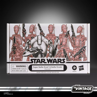 Star Wars The Vintage Collection Super Battle Droid & Battle Droids (Geonosis) 4-Pack