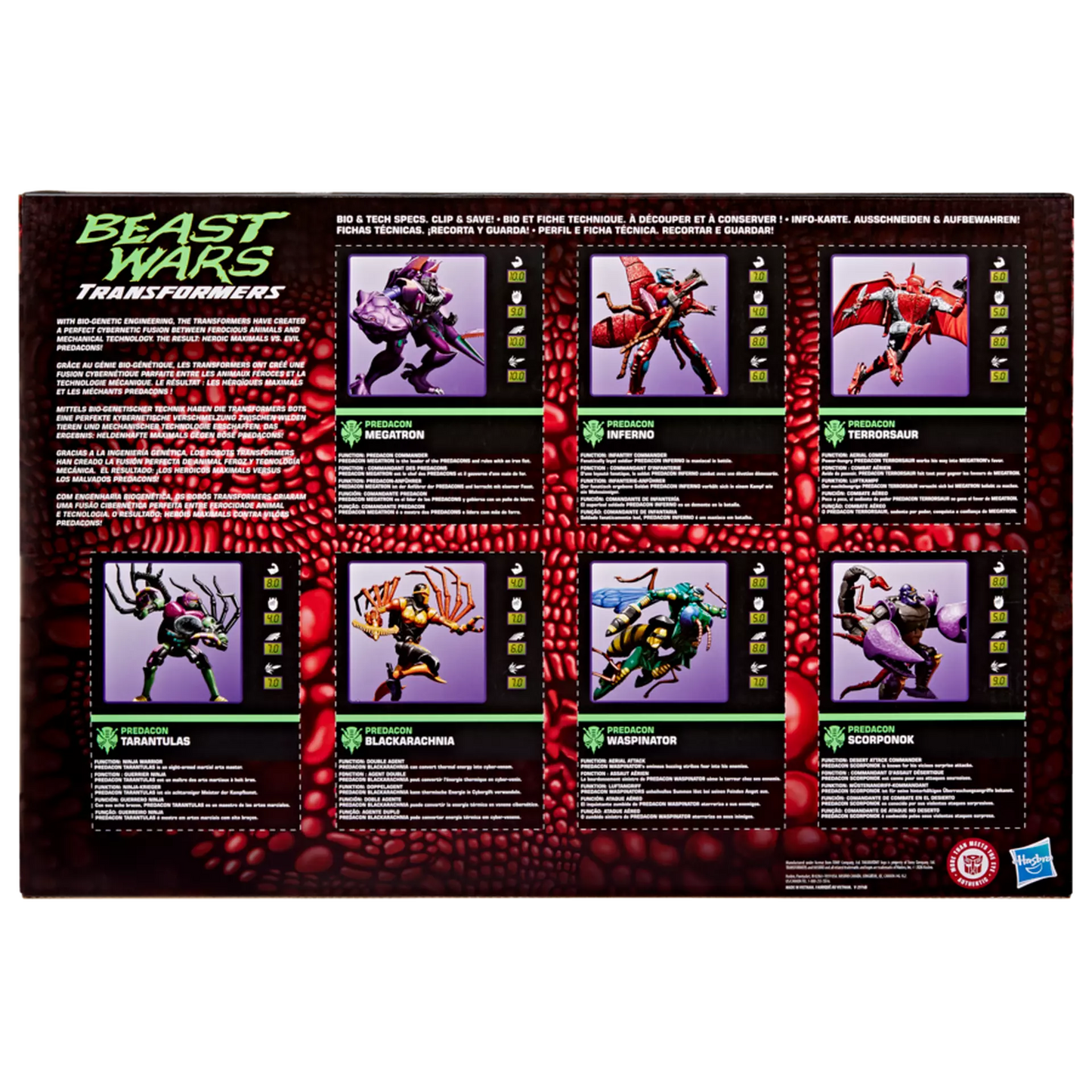 Transformers Beast Wars 30th Anniversary Predacon Collection 7-Figure Set