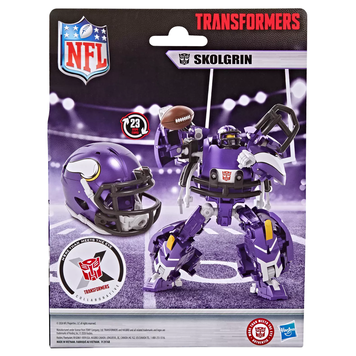 Transformers Collaborative NFL x Transformers Skolgrin (Minnesota Vikings)