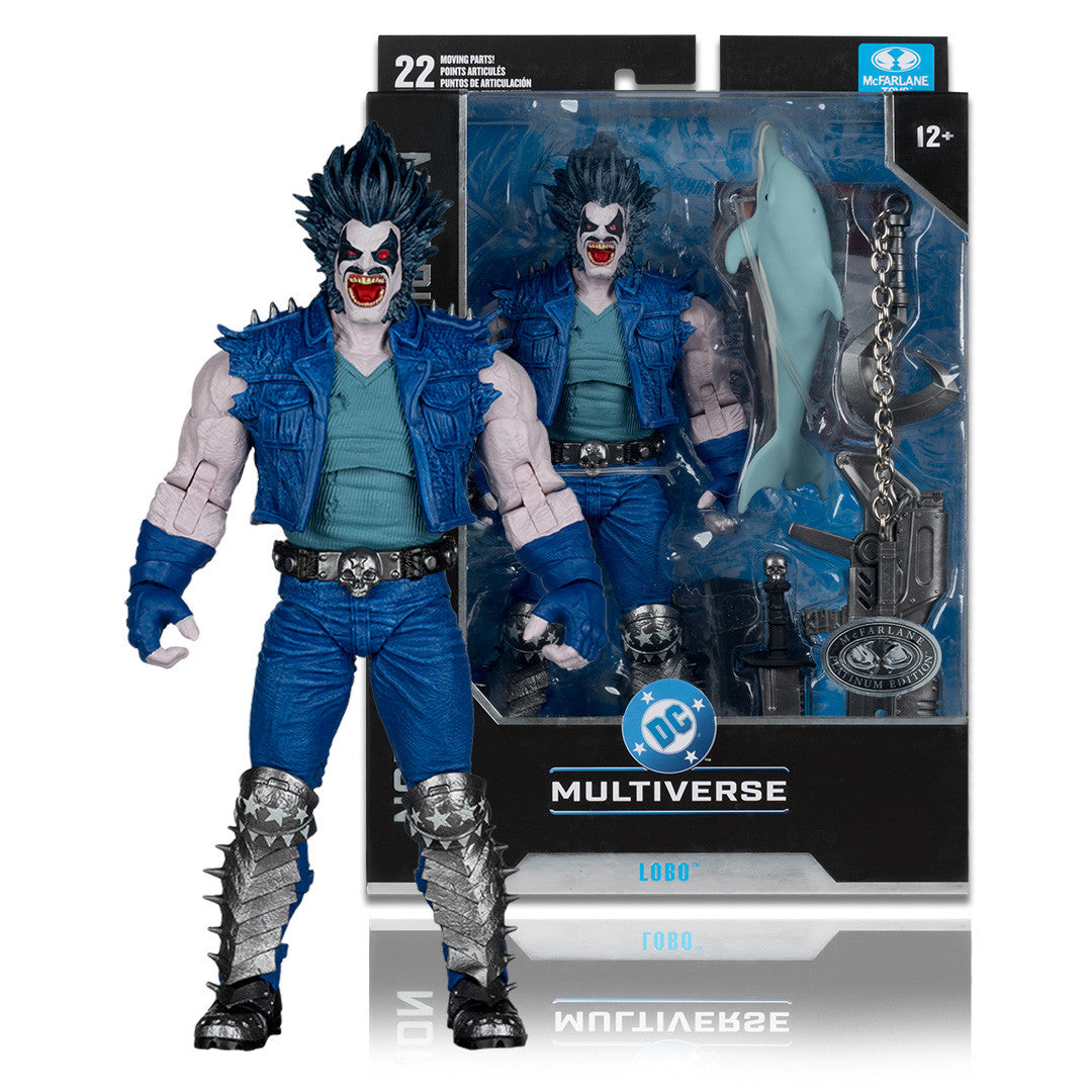 DC Multiverse Lobo Chase Platinum Edition [McFarlane Collector Edition #58]