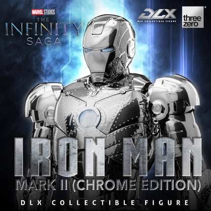 Marvel Studios Infinity Saga DLX Iron Man MK2 (Chrome Edition) 1:12 Scale Figure