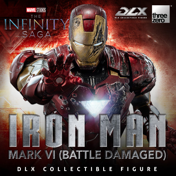 Marvel Studios Infinity Saga DLX Iron Man Mk. 6 (Battle Damaged) 1:12 Scale Figure