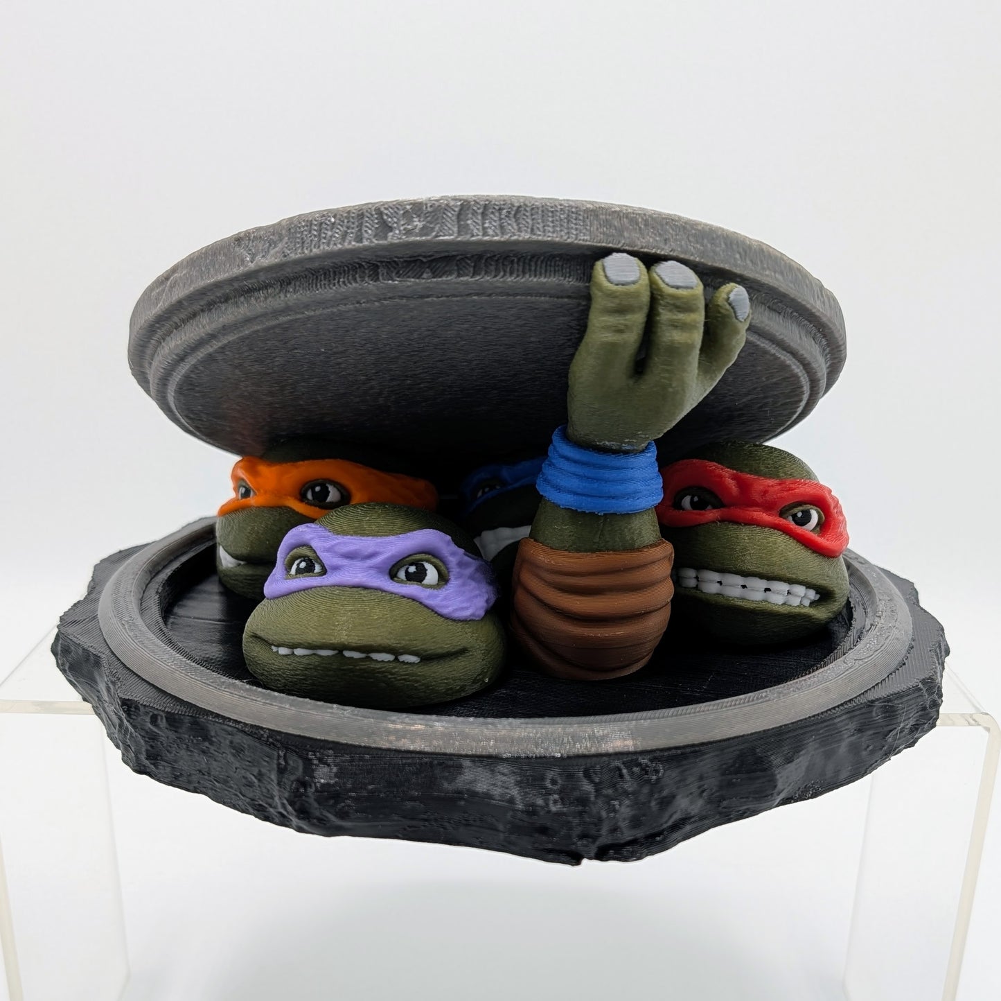 Teenage Mutant Ninja Turtles Custom 3D Printed Diorama - "Turtles Rising"