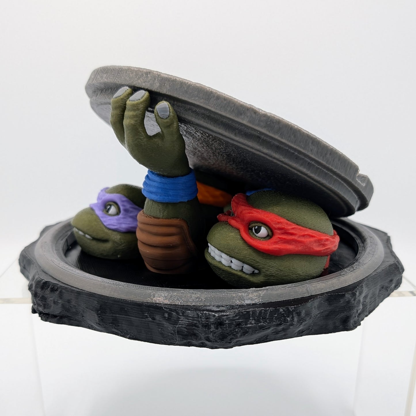 Teenage Mutant Ninja Turtles Custom 3D Printed Diorama - "Turtles Rising"