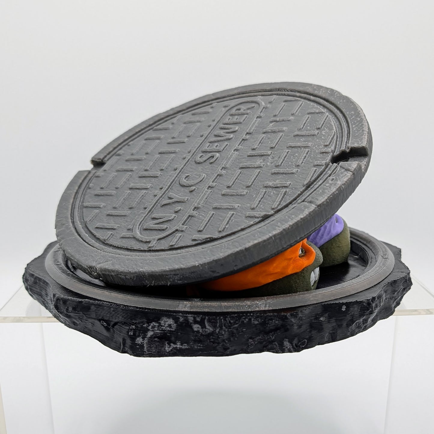 Teenage Mutant Ninja Turtles Custom 3D Printed Diorama - "Turtles Rising"