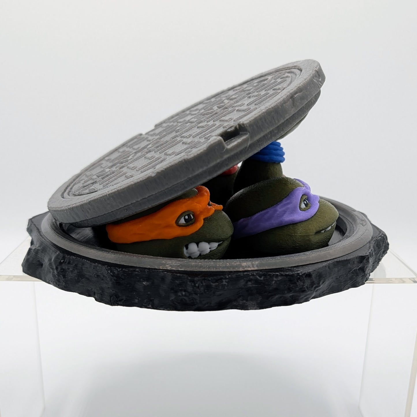 Teenage Mutant Ninja Turtles Custom 3D Printed Diorama - "Turtles Rising"