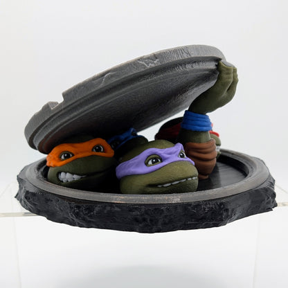Teenage Mutant Ninja Turtles Custom 3D Printed Diorama - "Turtles Rising"