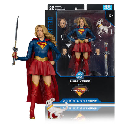 DC Multiverse Deluxe Theatrical Edition Supergirl and Puppy Krypto [2026 Movie]